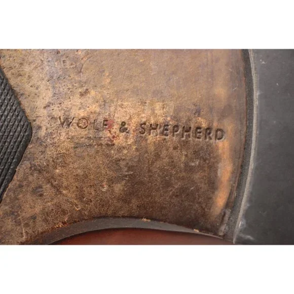 WOLF & SHEPHERD  Brown Ringer Leather Penny Loafers Men's Size 10.5 Dress Shoes - Picture 9 of 12